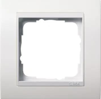 Gira 0211327, 1-gang cover frame (intermediate frame) RW, Gira Event, pure white matt