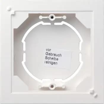 Gira 021904, surface-mounted housing 1-gang flat Standard 55 pure white m