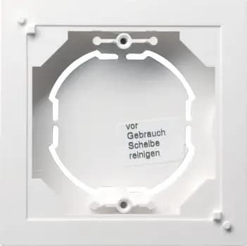 Gira 021927, surface-mounted 1-gang flat enclosure System 55 pure white matt