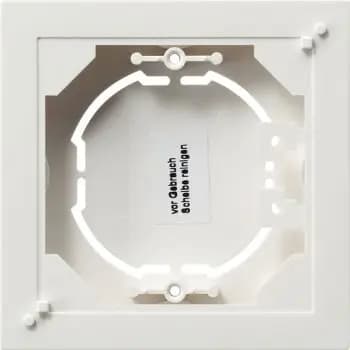 Gira 021929, flat 1-gang surface-mounted housing System 55 pure white