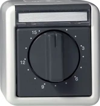 Gira 032030, timer 2-pole 15 min BSF WG surface-mounted gray