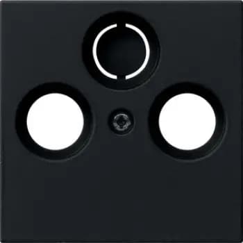 Gira 0869005, Cover for Coaxial Antenna Socket, System 55, Matt Black