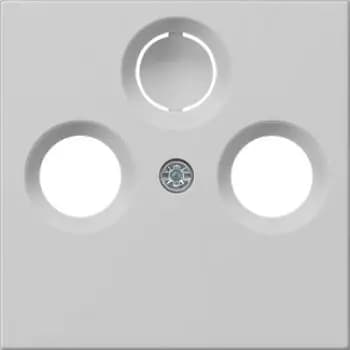 Gira 0869015, Cover plate for coaxial antenna socket, System 55, grey matt
