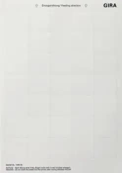 Gira 108900, label sheets 38 x 36 mm (accessory)