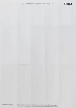 Gira 109000, label sheets 38 x 54 mm (accessory)