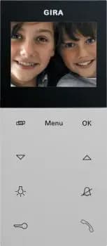 Gira 1239015, Video apartment indoor station AP Plus System 55 Gray