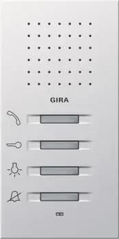 Gira 1250112, surface-mounted apartment station, flat rocker switch, pure white