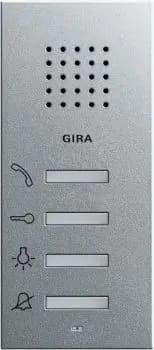 Gira 125026, surface-mounted apartment station System 55 F, aluminum