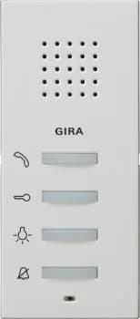 Gira 125027, surface-mounted apartment intercom (System 55), pure white matt