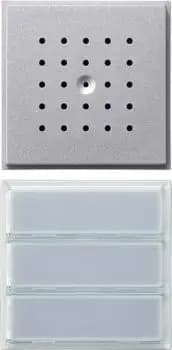 Gira 126165, 3-fold flush-mounted door station Gira TX_44 (WG UP) F aluminium