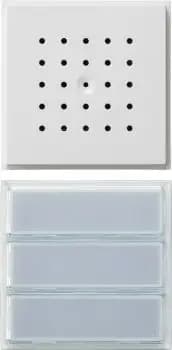 Gira 126166, 3-button flush-mounted door station Gira TX_44 (WG UP) pure white