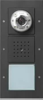 Gira 126967, video door station surface-mounted, 1-button, anthracite