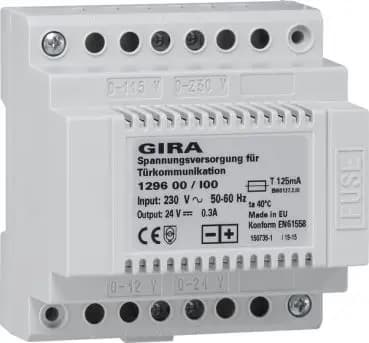 Gira 129600, DC 24 V 300 mA regulated electronic power supply