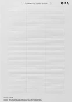 Gira 145300, label sheets 54.5 x 7 mm, accessories