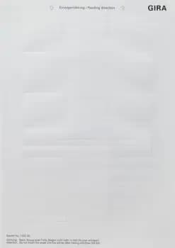 Gira 145500, label sheets 51.2 x 7 mm, accessory