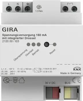 Gira 212000, 160 mA power-supply choke KNX REG