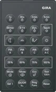 Gira 238200, IR remote control accessory for PIR 1