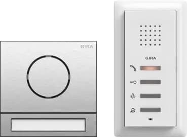Gira 2406000, single-family home package Audio System 106, stainless steel