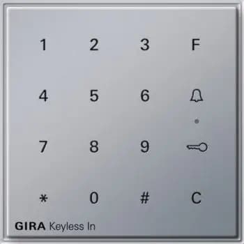 Gira 260565, Gira Keyless In coded keypad Gira TX_44 (WG UP) F Alu