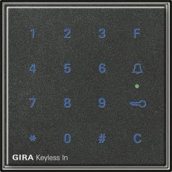 Gira 260567, Gira Keyless In code keypad Gira TX_44 (WG UP) Anthracite