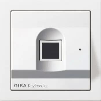 Gira 2617112, Gira Keyless In fingerprint reading unit, flat surface switch, pure white