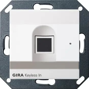 Gira 261727, Gira Keyless In fingerprint reader unit System 55 Pure White m
