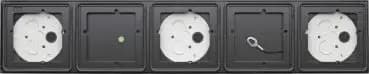 Gira 5505910, 5-gang surface-mounted enclosure System 106, anthracite