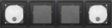 Gira 551400, flush-mounted 4-gang housing for System 106