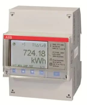 ABB A42 111-100, A42 111-100 current transformer meter "Steel", single-phase, CT connection 6 A (2CMA170555R1000)