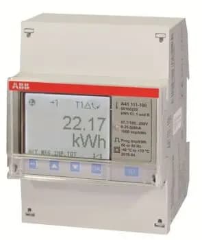 ABB A41 111-100, A41 111-100 AC electricity meter "Steel", single-phase, direct-connected 80 A (2CMA170554R1000)