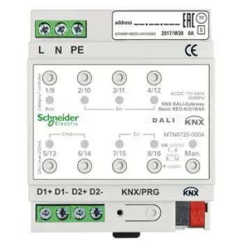 Schneider MTN6725-0004, KNX DALI-Gateway Basic REG-K/2/16/64 2-channel