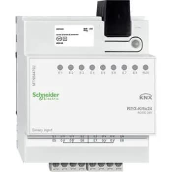 Schneider MTN644792, binary input REG-K/8x24, light gray