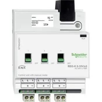 Schneider MTN646991, control unit 0-10 V REG-K/3fach with manual operation, light gray