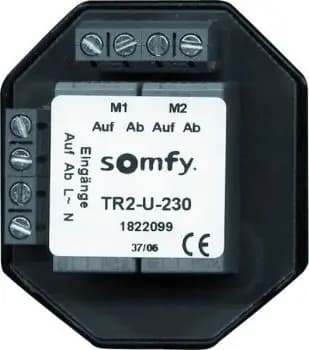 Somfy TR2-A-230 (TR2-U-230 in surface-mount housing) isolation relay (1822108)