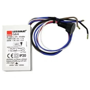 BEG 1-500 lux, 1000 W, 10 A dusk-to-dawn switch (92365)