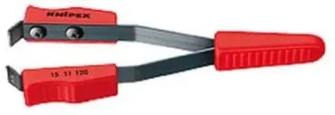 Knipex 120 mm chrome‑insulated paint‑stripping tweezers with blade (15 11 120)