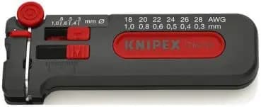 Knipex 100 mm Mini Wire Stripper 0.25–0.8 mm (12 80 100 SB)