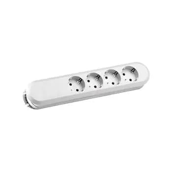 Bachmann 381.223K 4-socket white tabletop power outlet (381.223K)