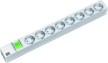 Bachmann 333.400 19-inch 1U 8-outlet power strip with switch (333.400)
