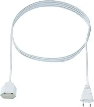 Bachmann 233.285 H03VVH2-F 2x0.75 3.0 m white Euro flat extension (233.285)