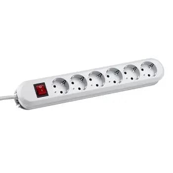 Bachmann 381.251K 6-socket white tabletop power outlet (381.251K)