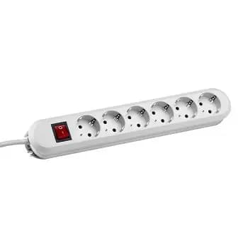 Bachmann 381.252K 6-way white 5 m tabletop power outlet (381.252K)