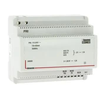 Bticino 2‑wire power supply for door/video, 6TE (346050)