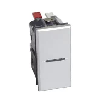 Bticino AX NO 10A 1M Aluminum Push Button (HC4005AN)