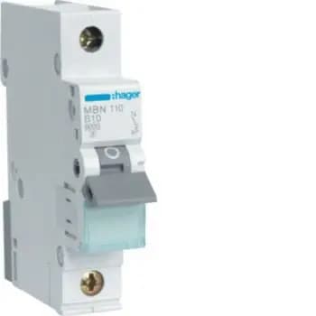 Hager MBN110 1-pole B10A 6kA 1M circuit breaker (MBN110)