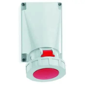 Bals 63A 5-pole 400V 6h IP67 red RAL 3000 wall-mounted socket outlet (1112)