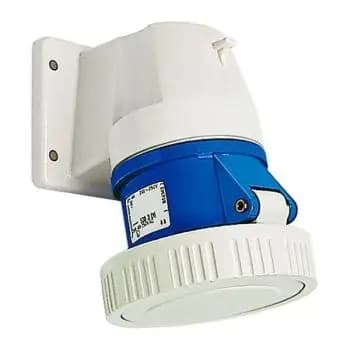 Walther 16A 3P 230V 6h IP67 angled flanged housing surface-mounted box (518306)