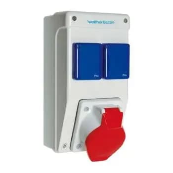 Walther 6571101 RAL 7035 plastic socket outlet combination (6571101)