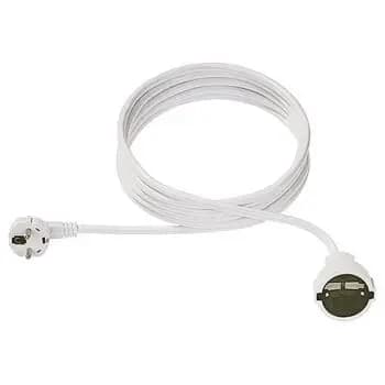Bachmann 341.281 H05VV-F 3G1,5 15m white extension cable (341.281)