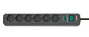 Brennenstuhl Eco-Line 6-socket anthracite 5 m 13.500A power strip (1159710515)
